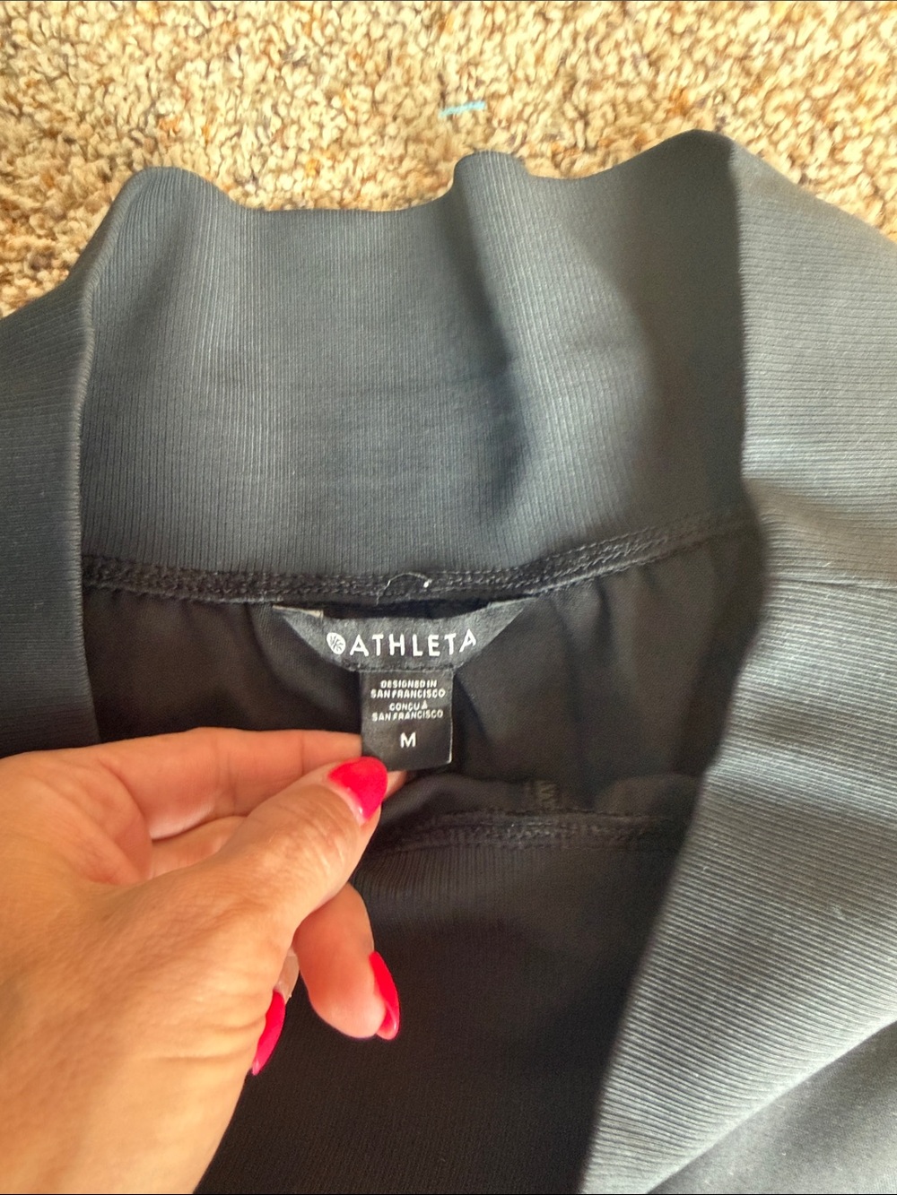 Athleta Black Cargo Jogger Pants - Picture 5 of 8